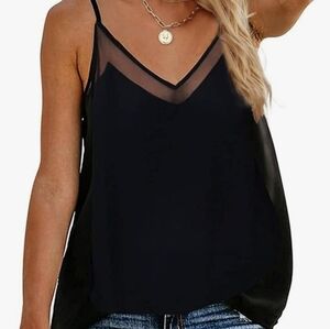 TECREW Women's Summer Mesh V Neck Sleeveless Tank Top